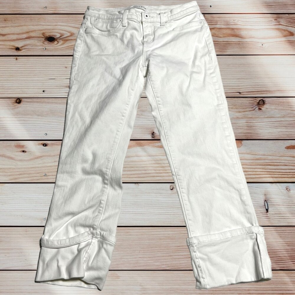 Lila Ryan White Crops Waist 26